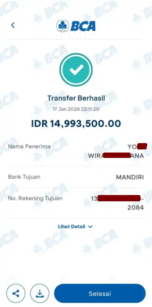 Bukti Transfer