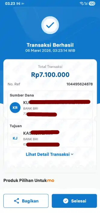 Bukti Transfer
