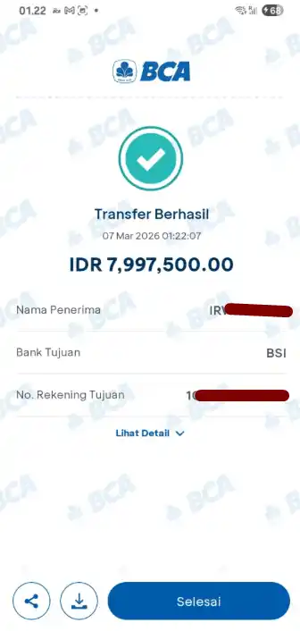 Bukti Transfer