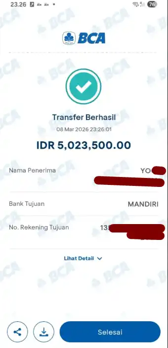 Bukti Transfer