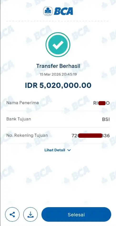 Bukti Transfer