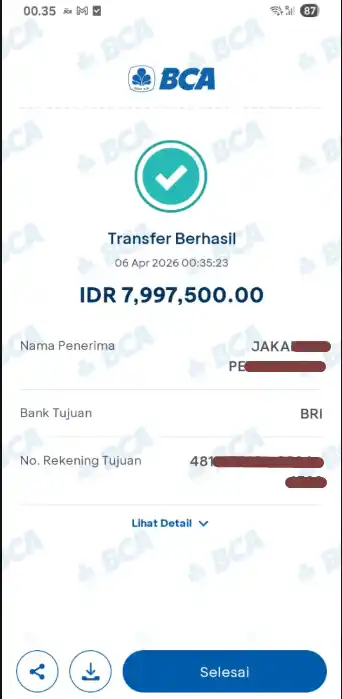 Bukti Transfer