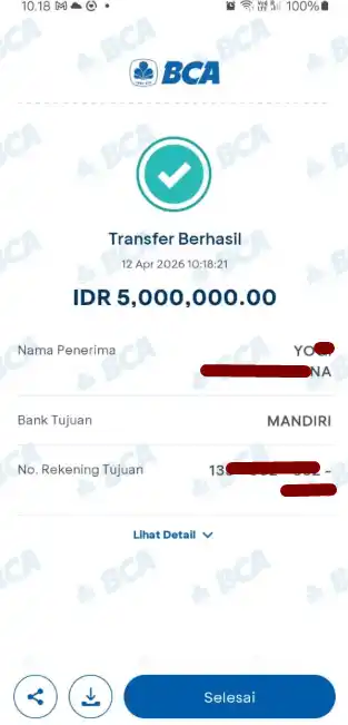 Bukti Transfer