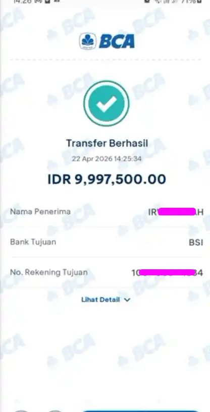 Bukti Transfer
