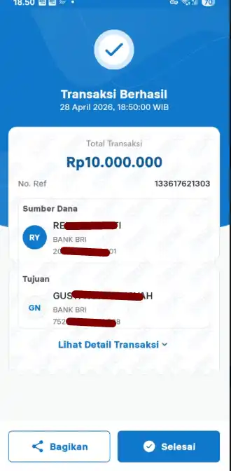 Bukti Transfer