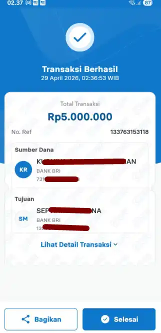 Bukti Transfer
