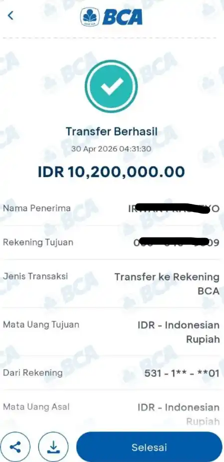 Bukti Transfer