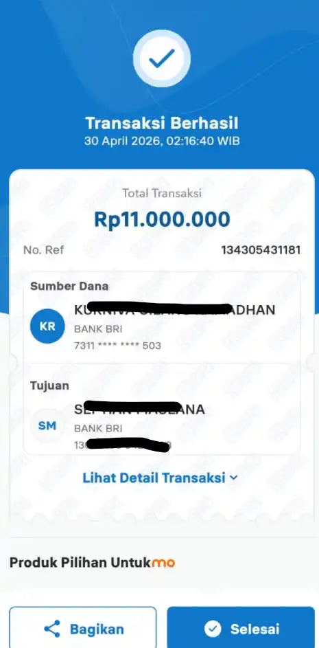 Bukti Transfer