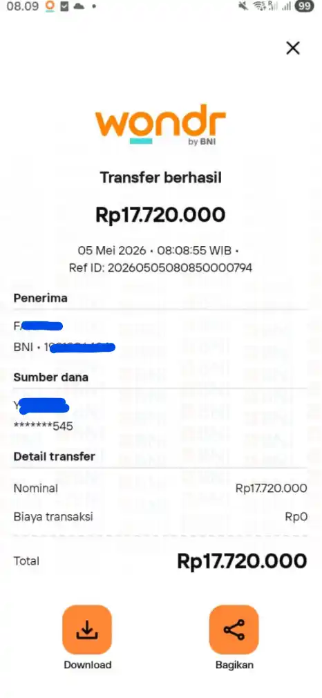 Bukti Transfer