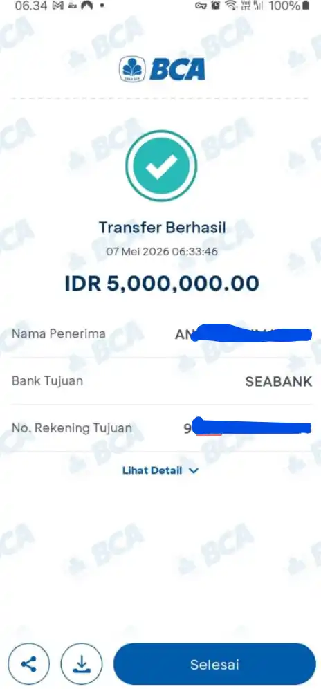 Bukti Transfer