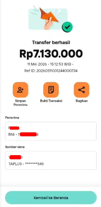 Bukti Transfer