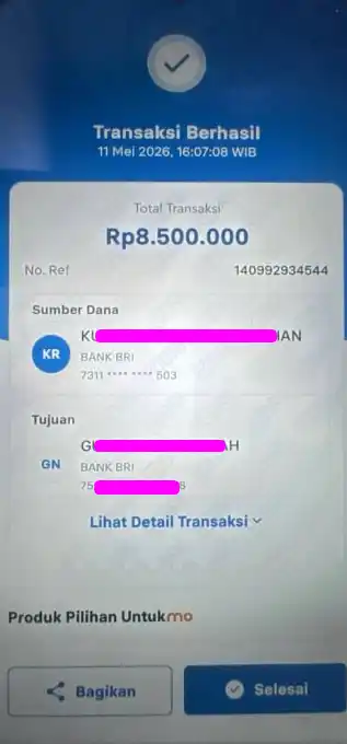 Bukti Transfer