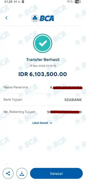 Bukti Transfer