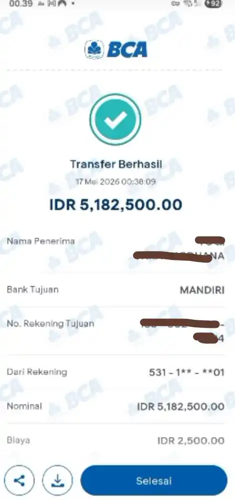 Bukti Transfer