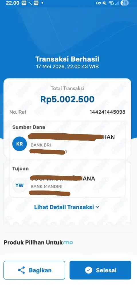 Bukti Transfer