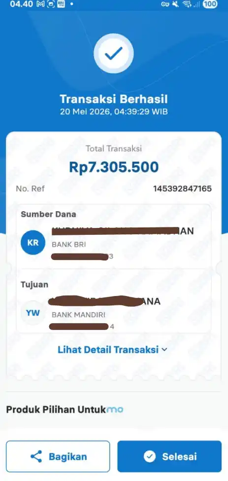 Bukti Transfer