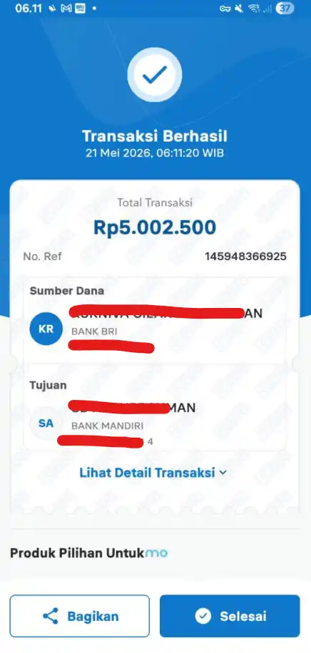 Bukti Transfer