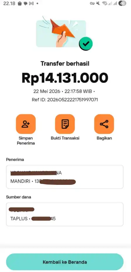 Bukti Transfer