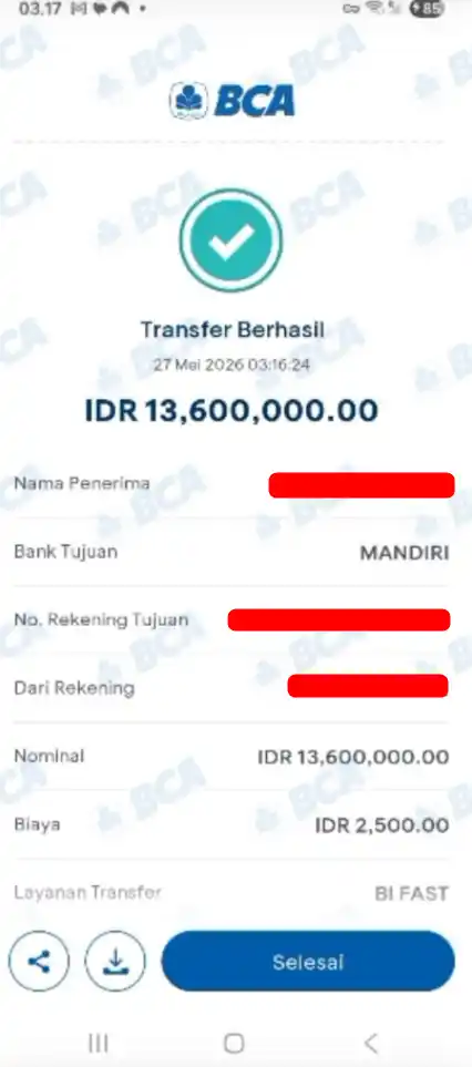 Bukti Transfer