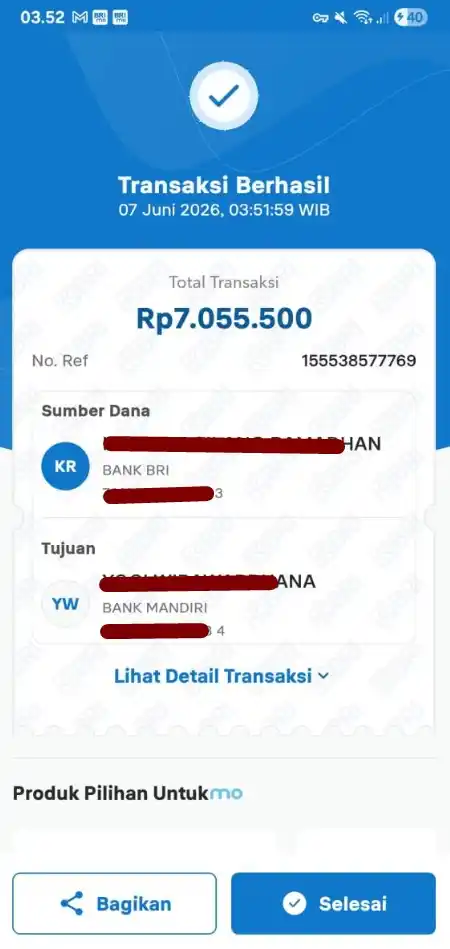 Bukti Transfer